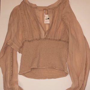 Blush colored Free People blouse